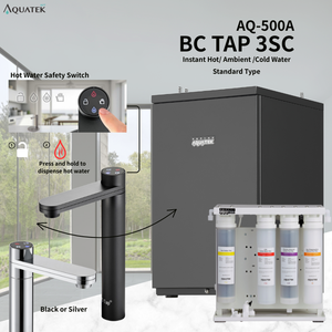 Système intelligent sous-évier Aquatek BC Tap 3SC |   Système d'osmose inverse sans réservoir (AQ-500A) |   Détection de fuites et arrêt automatique |    Qualité commerciale de luxe - Product Image 1