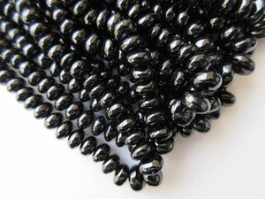 Cuentas Redondas de Espinela Negra, Cuentas Redondas Lisas de Espinela en Hilo para la Fabricación de Joyas DIY - Product Image 3