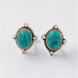 Hypoallergenic Minimalist <b>Stud</b> <b>Earrings</b> 925 Sterling Silver Vintage Wedding Anniversary Gift Party Wear Jewelry - Product Image 3