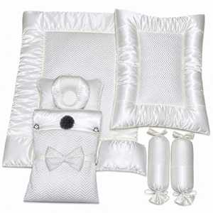 Juego de Ropa de Cama para Bebé Personalizado, Simple, Acolchado de Satén, Diseño Sólido, Relleno de Seda, 200 Hilos, 80 Fibras, para Todas las Estaciones - Product Image 2