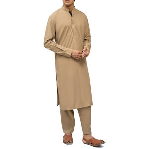 Traje Salwar Kameez de Dos Piezas Reversible de Algodón de Secado Rápido y Absorción de Humedad de Alta Calidad Hecho a Medida por HN Impex 2025 para Hombre - Product Image 2