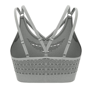 Sujetador Deportivo para Mujer, Diseño Frontal, Tirantes Ajustables, Ropa de Yoga, Transpirable, Sin Varillas, Alta Elasticidad, Top de Soporte - Product Image 6
