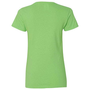 Trendy Women’s V-Neck T-Shirt – Stylish Slim Fit Casual Tee, Soft Lightweight Fabric, Modern Streetwear Green Top - Product Image 2