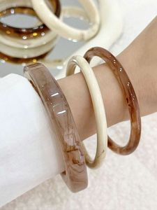 H a CRAFT Women's Classic <b>Resin</b> Craft Jewelry Handmade Decorative Bangles with Crown Shape for Anniversary Occasion - Product Image 3