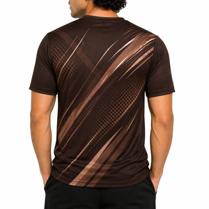 เสื้อยืดผู้ชาย โพลีเอสเตอร์ 100% แขนสั้น คอกลม พิมพ์ลายเต็มตัว บริการ OEM โรงงานขายส่งโดยตรง - Product Image 2