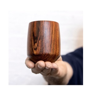 Taza de Madera Premium Hecha a Mano, Taza de Café de Madera Maciza, Diseño Rústico, Ecológica, Fabricada por Apex Align - Product Image 1