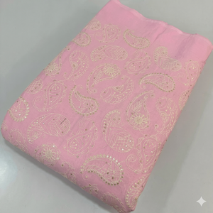 ผ้ากำมะหยี่ตาข่ายปักเลื่อมคุณภาพพรีเมียมสำหรับตัดเย็บเสื้อผ้าแฟชั่นสุภาพแบบอาบายะห์ในย่านอ่าวอาหรับและสหรัฐอาหรับเอมิเรตส์ - Product Image 6