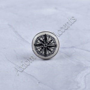 Glossy Finished <b>Ceramic</b> <b>Knobs</b> With Artistic Handpainted Designs for Home Furniture by Axiom Home Accents - Product Image 6