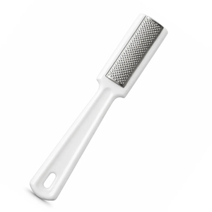 Râpe à pieds professionnelle personnalisée de haute qualité, double face, en acier inoxydable, pour soins des ongles, grain 100, droite, vente en gros - Product Image 3