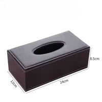 Boîte à mouchoirs en cuir de haute qualité, vente en gros directe d'usine, boîte à serviettes en papier pour hôtel, boîte à mouchoirs en cuir PU, cadeau d'ouverture