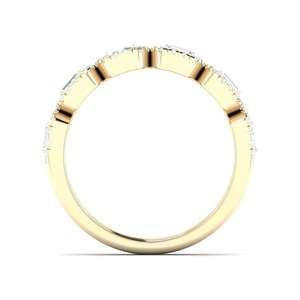 Anillo de Compromiso y Boda con Halo de Diamantes Cultivados en Laboratorio y Corte Baguette, Chapado en Rodio, Oro de 10K/14K/18K, Plata 925/935, Regalo de Lujo - Product Image 4