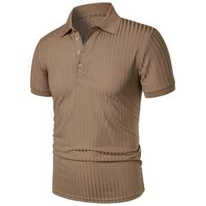 Camiseta Polo Deportiva Elástica para Hombre, Corte Ajustado, Informal, para Golf y Entrenamiento, Tallas Grandes - Product Image 3