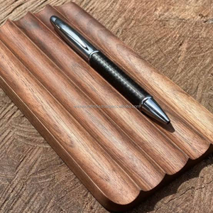 Premium <b>Solid</b> <b>Wood</b> Pen Holder with Smooth Finish Handmade <b>Desk</b> Organizer for Study and Office Decor - Product Image 1
