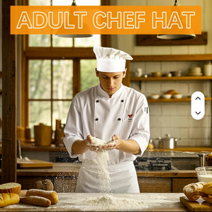 <b>Chef</b> <b>Hat</b> for Adult Adjustable Custom logo High Quality Elastic Poly-Cotton Kitchen Wholesale Cooking Cap <b>Chef</b> <b>Hats</b> for Unisex - Product Image 4