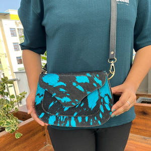 Nuevo bolso de diseñador, bolso de cuero de piel metálica, bolso de cuero de piel de vaca bohemio gitano, bolso de estilo occidental hecho a mano Vintage - Product Image 2