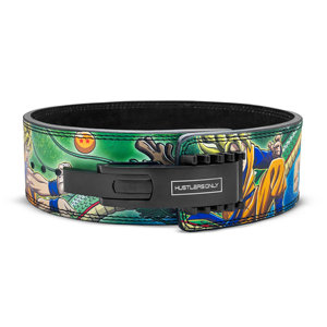 Ceinture de musculation en cuir imprimé avec levier, sangle de soutien dorsal réglable, boucle, protection professionnelle pour la gym - Product Image 5