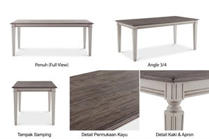 Table à manger en bois massif Contesa, écologique, durable, design moderne et minimaliste, finition naturelle, pour la maison et les restaurants - Product Image 5