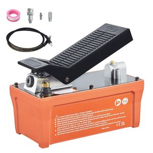 Pompe hydraulique pneumatique 10 000 PSI, réservoir de 1/2 gallon, sortie d'huile 3/8 po, entrée 1/4 po, tuyau de 6,6 pi, équipement de réparation de carrosserie actionné au pied - Product Image 4