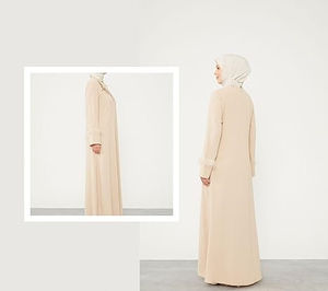 Nuevo Vestido Musulmán para Ramadán, Abaya Árabe al por Mayor, Vestido de Chifón para Mujer, Ropa de Boda, Dubái, Pakistán, Personalizable, Largo hasta el Suelo, Manga Larga - Product Image 4