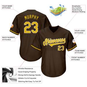 Nouvel Arrivage – Maillot de Baseball Personnalisé Col V Manches Courtes avec Passepoil – T-shirt d'Équipe avec Nom et Numéro du Joueur – Fournisseur de Vêtements de Sport - Product Image 4