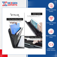 Funda de Cuero PU Hecha a Mano de Excelente Calidad y Altamente Duradera, Personalizable, para Documentos y Certificados, con Doble Panel, Venta Mundial