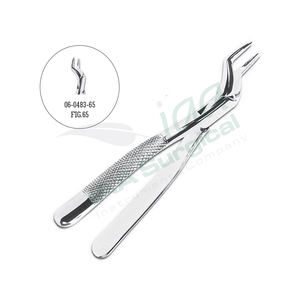 Pinzas Quirúrgicas Dentales de Acero Inoxidable para Extracción de Molares Inferiores Rotos o Atrapados, Tipo Cuerno, al por Mayor - Product Image 4