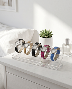 Luxury Transparent Acrylic Watch Display <b>Stand</b> Clear Plastic Wristwatch Holder Showcase Rack for Retail Store Countertop - Product Image 4