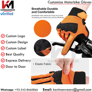 Hard Knuckle Motocross <b>Gloves</b> MTB Racing Protective Gear Impact Resistant Full Finger Dirt Bike <b>Gloves</b> <b>Touchscreen</b> Cycling - Product Image 3