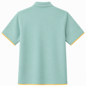 Chemise polo homme unie vert menthe, manches courtes, respirante, séchage rapide, avec poche, pour le golf, coupe athlétique, idéale pour le bureau. - Product Image 2