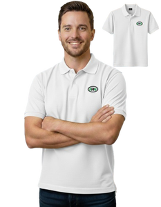 Camisa Formal para Hombre, Cómoda, de Algodón Suave, Tejido de Punto, Transpirable, de Manga Corta, con Diseño de Puntos - Product Image 1