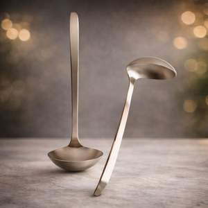 Elegante Juego de Cucharones para Servir con Acabado Liso y Diseño Ergonómico para Sopa, Curry, Salsas, Uso en Cocina y Comedor - Product Image 1