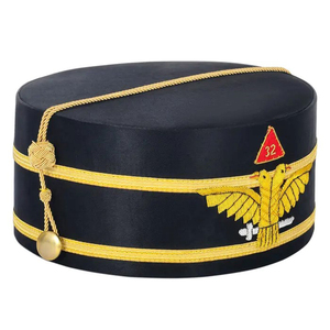 Oem Design Service Fashion High Quality Handmade Embroidery Custom Scottish Rite Crown <b>Hats</b> & <b>Caps</b> - Product Image 5
