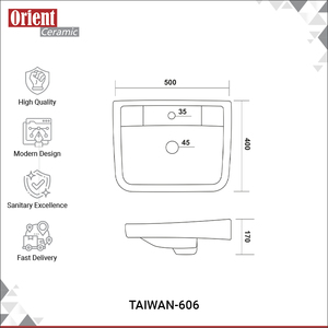 Lavabo de Cerámica de Alta Calidad para Baño, Duradero, Súper Elegante, en Venta - Product Image 2