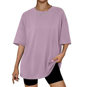 เสื้อยืดคอกลมโอเวอร์ไซส์ผู้ชายแฟชั่นสุดฮิต ขายส่ง ผ้าฝ้าย 100% คุณภาพสูง ระบายอากาศดี เป็นมิตรกับสิ่งแวดล้อม แห้งเร็ว พร้อมโลโก้ - Product Image 5