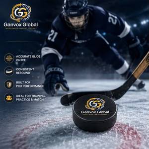 Disco de Hockey sobre Hielo de Tamaño Oficial, para Entrenamiento y Partido, de Goma Premium, Diseño Sólido, 150g, Rendimiento Equilibrado - Product Image 2