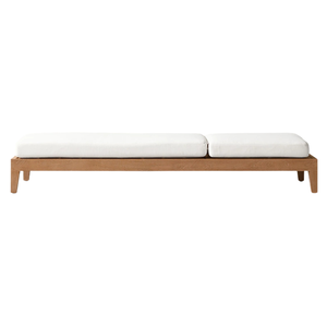 Chaise longue d'extérieur haut de gamme en teck massif, dossier réglable confortable, pour parc, bord de piscine, mobilier d'hôtel moderne et minimaliste, écologique - Product Image 4