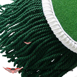 Epaulettes Trenzadas de Tela Verde Hechas a Mano de la Mejor Calidad con Ribete Blanco, Accesorios Elegantes para Prendas Ceremoniales - Product Image 3