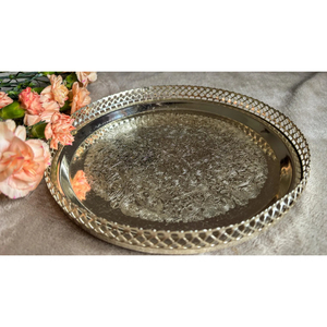 Hot Selling Factory Sale Modern Design Metal Platter Dish for Home Hotel Table Top Platters at Best Price From Indian Exporter - Product Image 5