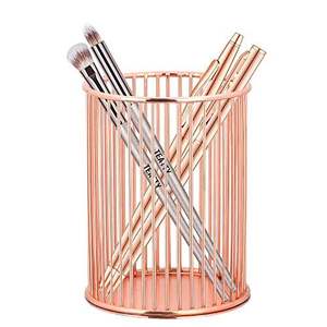 Portalápices Metálico en Forma de Corazón con Acabado en Cobre para Estudio, Oficina, Escritorio, Organizador de Escritorio para Bolígrafos y Lápices - Product Image 3