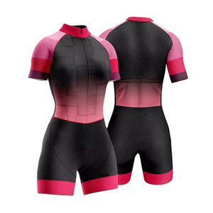 Nuevo Traje de Ciclismo OEM de Manga Corta de Secado Rápido, Ropa de Ciclismo Transpirable, Traje de Triatlón, Traje de Ciclismo para Mujer - Product Image 2