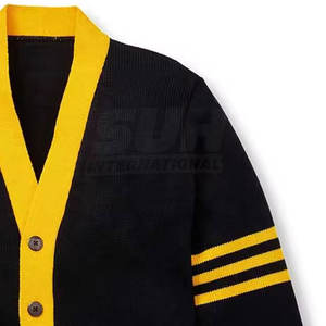 Suéteres de punto con bordado de logotipo personalizado de alta calidad para hermandades, fraternidades y universidades, unisex. - Product Image 4