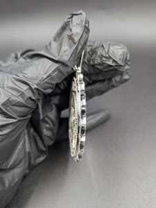 Colgante de Plata de Ley 925 con Letra Personalizada, Chapado en Rodio, con Diamante Moissanite VVS, Unisex, para Uso Diario - Product Image 3