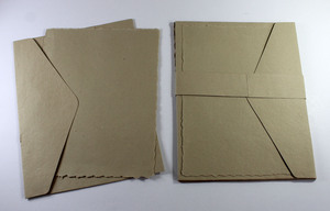 Ensemble de papeterie personnalisable, carte à bords frangés 250 g/m² avec enveloppe assortie, papier recyclé fait main - Product Image 3