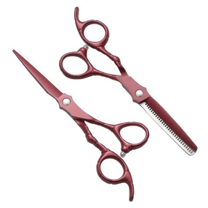 JEXMOO ENTERPRISES Ensemble de ciseaux en acier inoxydable à bords lisses, faits à la main, multi-usages, pour barbier, salon de coiffure, coiffage - Product Image 1