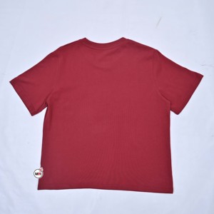 High Quality Women <b>T</b> <b>Shirt</b> <b>Sequin</b> Chenille Unique Embroidery Printing Base Short Sleeve Crew Neck Cotton Breathable Solid Color - Product Image 6