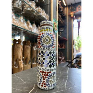 Botella de Agua Metálica Hecha a Mano de 1000 ml, Ecológica y Personalizable, Vajilla Clásica para Adultos, Diseño Único con Espejo Pegado - Product Image 3