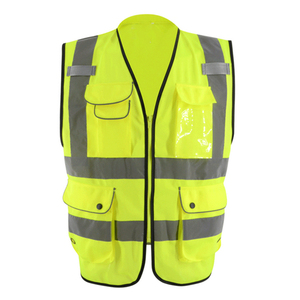 Chaleco de Seguridad Transpirable de Alta Visibilidad AIRO INDUSTRIES con Múltiples Bolsillos, Cremallera, Resistente, de Poliéster/Algodón, con Detección de Agujas, para Invierno - Product Image 6