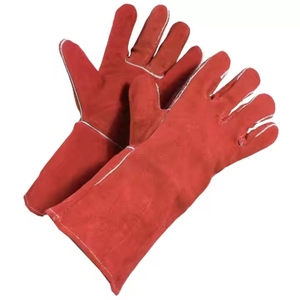 Gants de sécurité en cuir de vachette pleine fleur de qualité supérieure, réfléchissants, pour la construction, la lutte contre les incendies, résistants à l'abrasion, pour le travail - Product Image 3