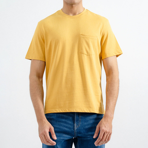 T-shirts pour hommes écologiques, à séchage rapide, de haute qualité, coupe slim, nouvelle mode, décontractés, respirants, 440g, grandes tailles, logo personnalisé - Product Image 5