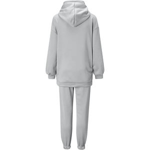 Nouvel Arrivage Survêtement Femme en Coton French Terry avec Logo Personnalisé Imprimé, comprenant un Hoodie Court Style Streetwear et un Pantalon de Survêtement Ample Taille Haute - Product Image 6